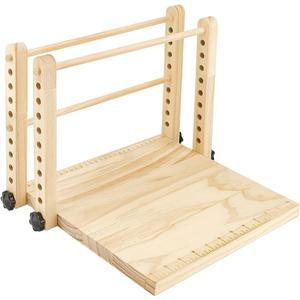 BENECREAT Wood Book Binding Stitching Frame, Adjustable Book Folding Stand for DIY Bookbinding Crafts and Supplies, 12x12 Inch