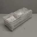 Vtopmart 25 PCS Plastic Drawer Organizers Set, 4-Size Versatile Bathroom and Vanity Drawer Organizer Trays, Storage Bins for Makeup, Bedroom, Kitchen Gadgets Utensils and Office (White)