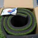 Dual Turf Golf Hitting Mat with Ball Tray, 5x4 & 6x4 ft, 26mm/31mm Thick, Alignment Aid, Golf Practice Mat Indoor & Outdoor, Driving & Chipping Pad Simulator Mat