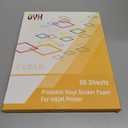 QYH Printable Vinyl Sticker Paper for Inkjet Printer Clear Labels 50 Sheets Transparent Quickly Dry Non Waterproof Transparency Glossy 8.5 x 11 Decal Paper Tear & Scratch Resistant