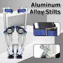 15-23In Adjustable Drywall Stilts for Sheetrock Painting or Cleaning Silver