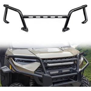 Front Bumper for Polaris Ranger XP 1000 18-25, Black Front Bumper Brush Guard for 2018-2025 Polaris Ranger XP 1000 / Crew XP 1000 / Ranger 1000 / Ranger 1000 XP Accessories (Replace #2882531)