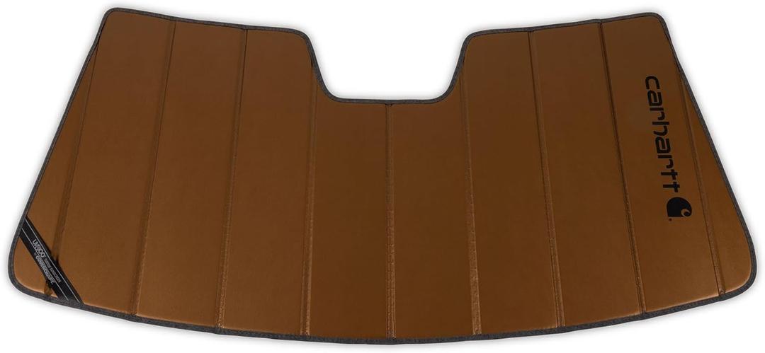 Covercraft Carhartt UVS100 Custom Sunscreen | Fits 2019-2025 Toyota RAV4, 2021-2024 RAV4 Prime | Carhartt Brown
