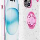 KCJ Compatible with iPhone 15 Plus Case/iPhone 14 Plus Case with[2Screen Protectors+1xLens Protector] Soft Silicone+Hard PC Full Body Protection Heavy Duty Phone Case 6.7 inch