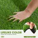 Artificial Grass Turf Grass for Dogs & Outdoor Use, Realistic Fake Lawn Grass for Patio, Garden, Balcony, Durable Turf for Indoor Outdoor Mats (23.6 x 19.7 in)
