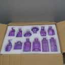 Glass Bud Vases in Bulk Set of 30 Pcs,Small Glass Vases for Flowers as Wedding Centerpieces for Tables,Clear Flower Vases Suitble for Wedding Decorations,Home Decor (Light Purple, 30 pcs)