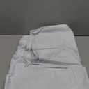 Preboun 3 Pcs Vinyl Tablecloth 54 x 108 Inches Rectangle Vinyl Flannel Backed Tablecloth Waterproof Plastic Table Cover for Dinner Kitchen Outdoor Indoor Rectangle Tables(White)