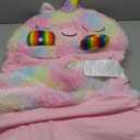 Pillow & Sleepy Sack: Medium - Rainbow Unicorn - 54 x 20, Plush Animal Character, 2-in-1 Pillow Sleeping Bag, Play, Kids Ages 3+