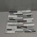 Art3d 10-Sheet Peel and Stick Kitchen Backsplash Tiles, 12"x12" Self-Adhesive Marble Grey Wall Tiles for Kitchen and Bathroom