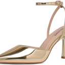 Susanny Heels for Women Stiletto Closed Pointed Toe Backless Dress Shoes High Heels Sexy Kitten Pumps Wedding Guest Party Dance Prom Dressy Comfort Shoes Size 9