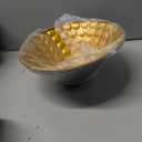 HCIPJQY Yellow Lighting Fixture for Homes Cone Hammered Metal Pendant Hanging Lamp Modern Hardwired Ceiling Chandelier Restaurant Shop Bar Hallway Balcony Pendant Light Fixtures, Pack of 3