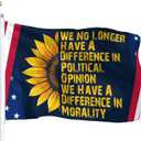 We No Longer Have A Difference In Political Opinion Morality Flag For 3x5