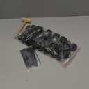 24 Panels Small Animal Playpen,Pet Playpen,C&C Cage for Guinea Pigs,Puppy Play Pen,Baby Chicken Cage,Indoor Outdoor Portable Metal Wire Yard Fence with Waterproof Mat, Black 