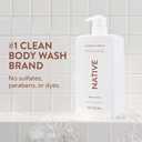 Native Body Wash for Women & Men, Coconut & Vanilla, 36 oz Pump Bottle, Sulfate-Free & Gentle