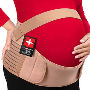 POHL SCHMITT PerfectFit, Pregnancy Support Maternity Belt and Postpartum Band - Relieve Back, Pelvic, Hip Pain, Breathable and Adjustable Back Support, XL