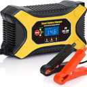 Katbo car Battery Charger, 12V trickle Charger and maintainer 6Amp 24V 6V Full Automatic Charger & Maintainer for Car Motorcycle AGM Lead Acid Batteries