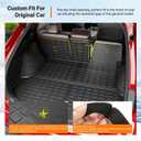 powoq Cargo Mat Compatible with 2023-2026 Lexus RX350 RX350H RX500H Trunk Mat Cargo Liner Back Seat Protector TPE Replacement for 2023-2026 Lexus Accessories (Trunk Mat+Backrest Mats)