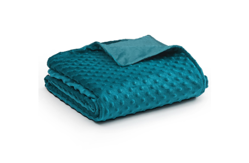 YnM Fuzzy Duvet Cover For Weighted Blankets (Bright Aqua, 41''X60'')