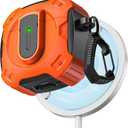 RFUNGUANGO for AirPods 4th Generation Case, 2024 New Space Theme Case. Compatible with AirPods 4th Generation, with Locking Feature, Military Grade Drop Protection, Works with MagSafe.[Orange]