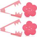 WILLBOND 2 Sets Rose Thorn Stripper Tool, Rose Stem Leaf Thorn Stripper Tool Kit Floral Stem Remover Crafting Tools for Valentine's Day and Mother's Day DIY Florist Garden Floral(Pink)