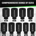 SWANLAKE 9-Piece 1/2" Impact Axle Nut Socket Set, Deep Metric Large Socket Set, 29mm 30mm 31mm 32mm 33mm 34mm 35mm 36mm 38mm, Cr-V Spindle Joint High Torque Wheel Nut Sockets