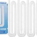 Pool Hoses for Above Ground Pools, 1.25 x 51 Inch Hose for Filter Pump, Compatible with Filter Pump 607, 637 (4 Hoses + 8 Metal Clamps)