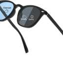 IGnaef Photochromic Polarized Sunglasses for Women, Trendy Classic Ultra Lightweight Anti Glare UV400 Protection IFA581