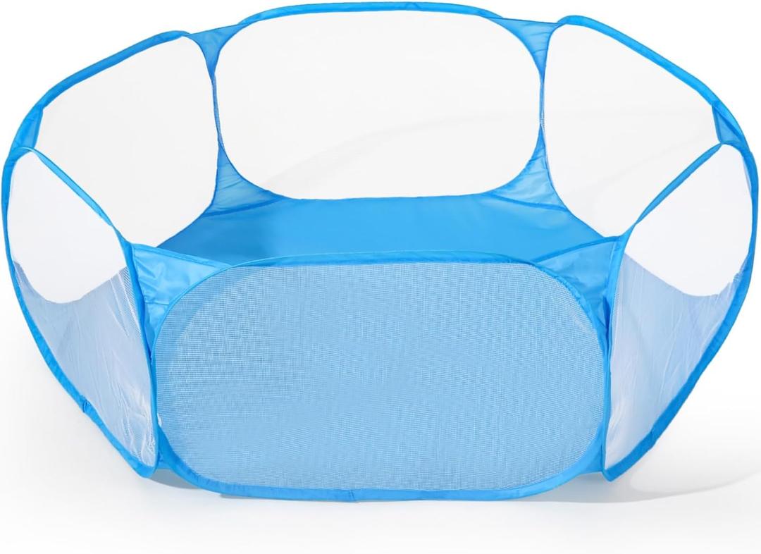 Kids Ball Pit, Large Pop Up Toddler Ball Pits 47inches Play Tent for Toddlers Girls Boys for Indoor&Outdoor Play Tent with Carry Tote, Balls Not Included (Blue)