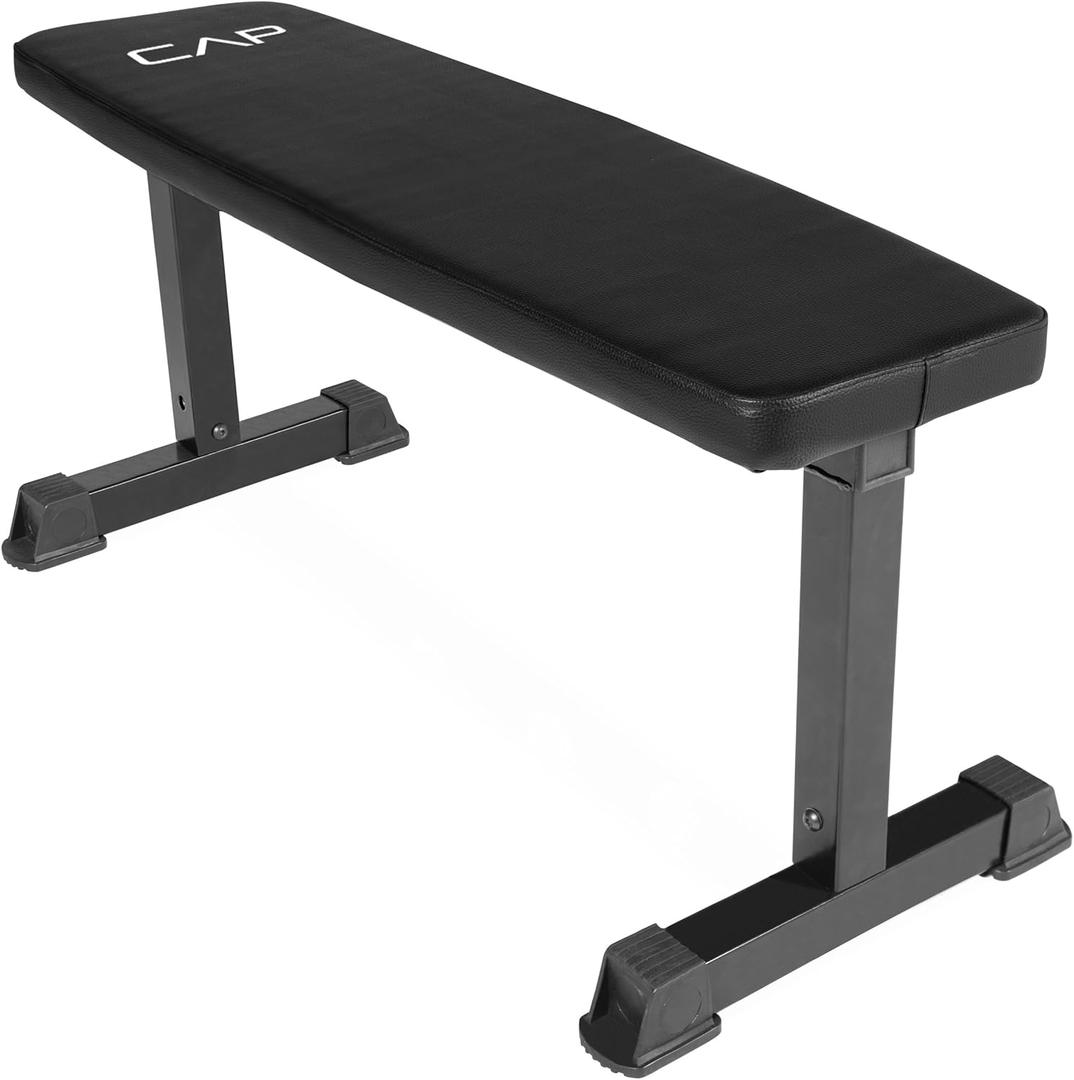 CAP Barbell Flat Weight Bench Color Series (Black)