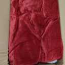 Bedsure GentleSoft Sherpa Fleece Throw Blanket for Couch, Non-Heated, Thick and Warm Throw for Girls and Women, Soft Fuzzy Plush Christmas Blanket for Winter, Red, 50x60 Inches