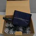 Joomer Orange Purple Halloween Solar Lights - 72FT 100LED Solar String Lights Outdoor, Waterproof Crystal Globe Lights with 8 Modes for Patio, Garden, Halloween Decor