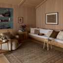 Loloi Amber Lewis Cambria Collection CBR-07 Ocean/Bark 6'-0" x 9'-0" Area Rug Jute, Neutral, Vintage Style, Antique Tone, Living, Bedroom, Dining, Carpet