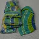 Newwiee 8 Pcs Patio Stretch Sofa Cushion Cover Outdoor Cushion Covers Replacement Patio Furniture Couch Slipcovers Chair Seat Soft Flexibility Protector(Green Yellow Blue)