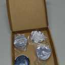 ACROPIX 48mm Inner Diameter 6 Clips 53mm Overall Outer Diameter Wheel Rim Hub Center Caps Cover Silver Tone - Pack of 4