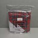 Tudomro 2 Pcs Christmas Tartan Plaid Pillow Covers Embroidered Xmas Tree Reindeer Pillowcase Farmhouse Christmas Decor Tartan Cushion Cover for Home Living Room Couch Sofa, 18x18 Inch(Red), Pack of 2