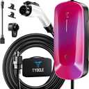 Level 1 EV Charger 2026 Upgraded (16A, 110V-240V), Portable Level 1&2 EV Charger NEMA 6-20 Plug and NEMA 5-15 Adapter for Household Socket, 23FT EV Charging Cable, SAE J1772 Compatible for All PHEV/EV (red)