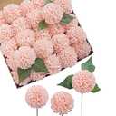 Ling's Moment Blush Dahlia Foam Artificial Flowers Real Touch Faux Fake Flower for Home Decor Graduation Baby Shower Decorations Outdoors Party Favors Wedding Gifts Centerpieces Arrangements 25pcs