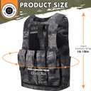 UNIVIVO Kids Tactical Vest Youth Army Costume for Boys Girls 8 10 12 14 Outdoor Airsoft Game