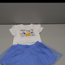 Newborn Baby Girl Cow First Birthday Half Way To One Birthday Romper Outfit Skirt, Size 3-6 months