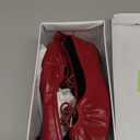 Women Ballet Flats Square Toe Lace Up Bow Ballerina Shoes Cute Slip On Casual Mary Jane Shoes (6, Burgundy)