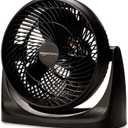 Amazon Basics Air Circulator Fan, Desk Fan for Bedroom, Home and Office, With 90-Degree Tilt Head, 3 Speed Settings, Lightweight (4.2 LBS), 70 Watts, Black, 14.8"Wx7.6"Dx14.1"H