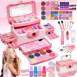 Kids Makeup Sets for Girls - Kids Makeup Sets for Girls 5-8, Maquillaje para Nias, Play Make Up Kit, Best Toys for Little Girl,Princess Toddler Kid Stuff, Ages3456789 10 Year Old Girl Birthday Gifts