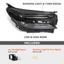 Headlight Compatible with Chevy Equinox 2022 2023 2024 Passenger