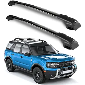 300LBS Heavy Duty Roof Rack Cross Bars Fit for Ford Bronco Sport On-Road 2021-2026, Aluminum Crossbars Rooftop Cargo Bars, Low Noise, Easy Installation for Kayak Bike Luggage