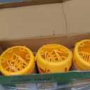 Sancodee 3 Pack Upgraded Wasp Trap Outdoor Hanging, Carpenter Bee and Hornet Catcher, Reusable Yellow Jacket Trap with Bait Reservoir, Bee Killer and Wasp Catcher for Outside (Orange)