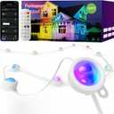 ISOPHO Permanent Outdoor Lights, RGB Smart String Lights with 75 Scene Modes, 150ft Eaves LED Light, Waterproof IP67, Great for All Holidays, Parties, Halloween, Christmas, App and Remote Control