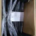 Amazon Basics Sturdy Foldable Plastic Chair, Portable, 350-Pound Capacity, Black, 6-Pack