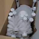 Mimorou 12 Sets Toilet Brushes and Holders Set White Toilet Bowl Brushes for Bathroom Scrub with Plastic Holders for Bathroom Cleaning Accessories