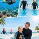 Kids Wetsuit 2.5mm Neoprene, Full Body Youth Wet Suit for Boys Girls, Cold Water Swimming Snorkeling Diving Surfing