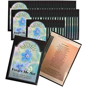 23 Pcs Funeral Favors Forget Me Not Memorial Seed Packets - 23 Individual Seed Packets - Celebration of Life